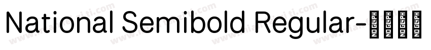 National Semibold Regular字体转换